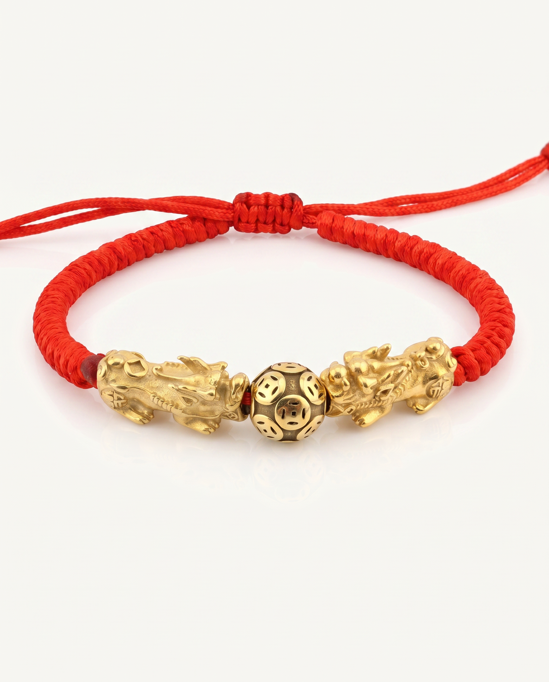 Double Pixiu Dragon Red String studio