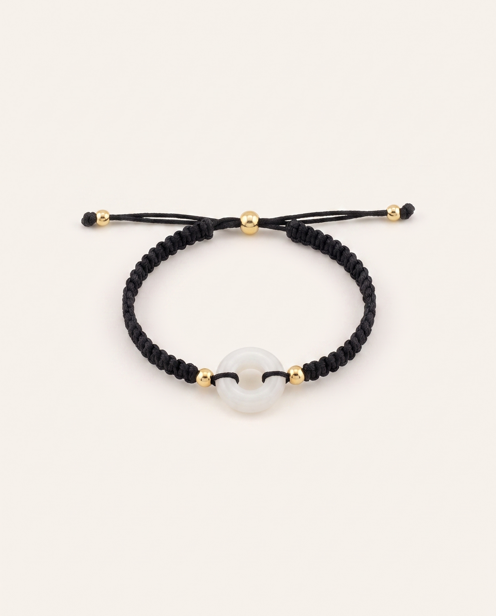 Small Jade Donut Red String studio