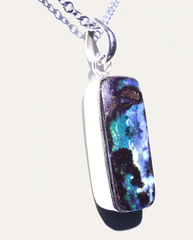 Earth Pillar Solid Australian Opal Necklace