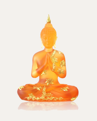 Frosted White Seated Buddha hero