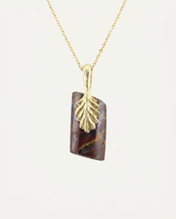 Golden Drift Solid Australian Opal Necklace