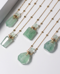 Green Fluorite Potion Bottle Necklace