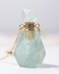 Green Fluorite Potion Bottle Necklace