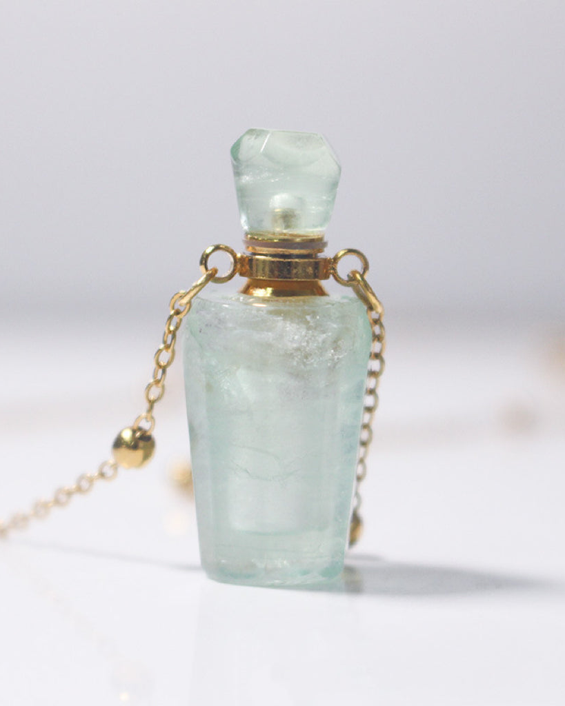 Green Fluorite Potion Bottle Necklace