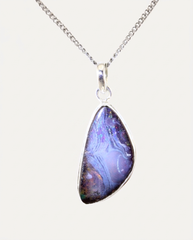 River Flame Opal Necklace