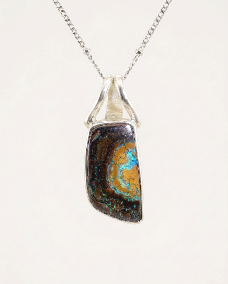 Sun Drift Opal Necklace