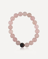 Natural Stone Charm | Rose Quartz Bracelet, alternate view