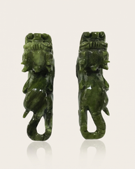 green jade pixiu pair