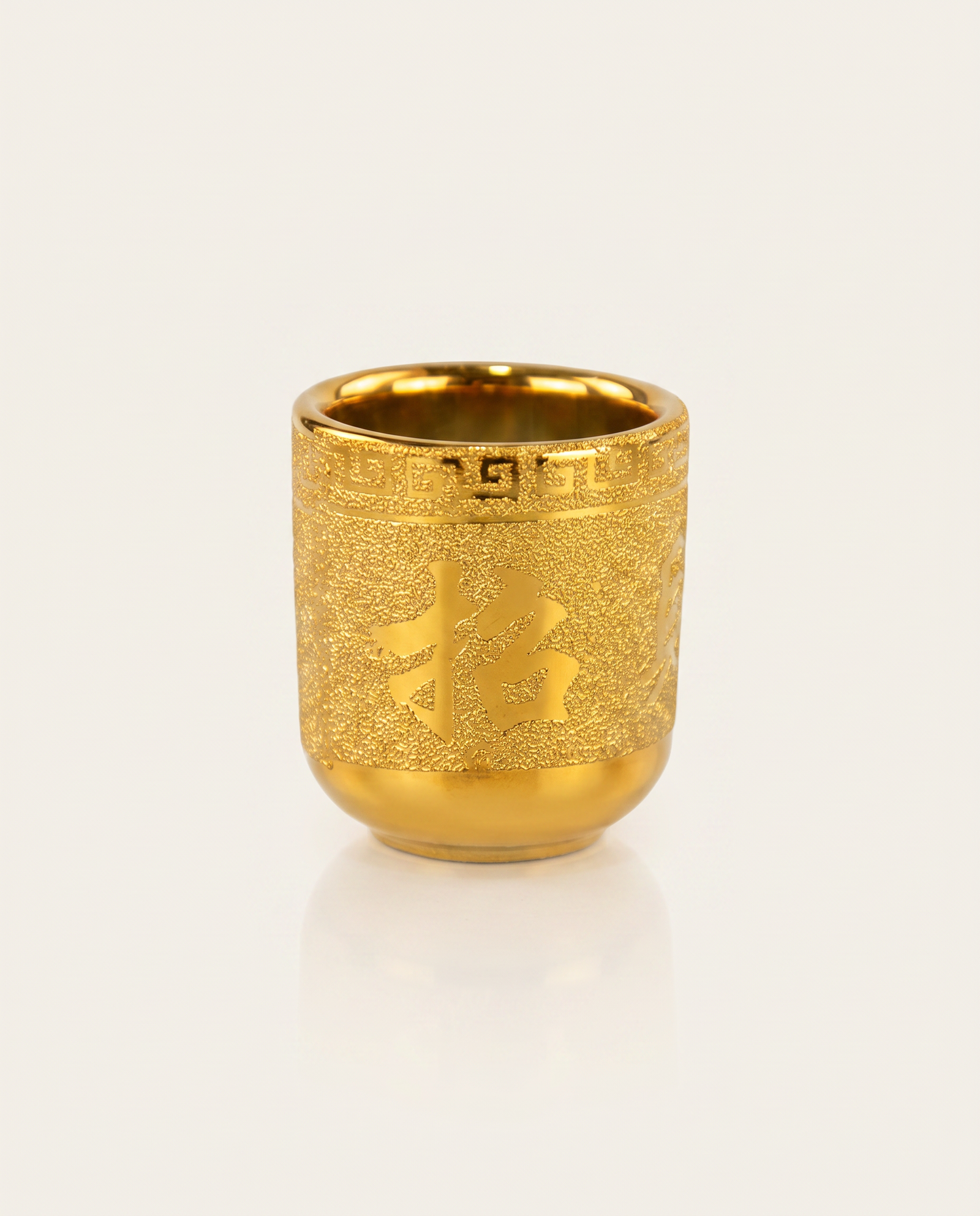 gold buddist ceremic glass