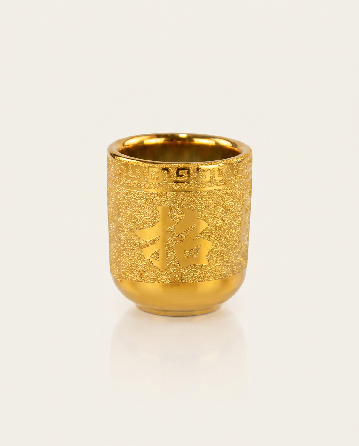 gold buddist ceremic glass