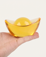 glass golden ingots