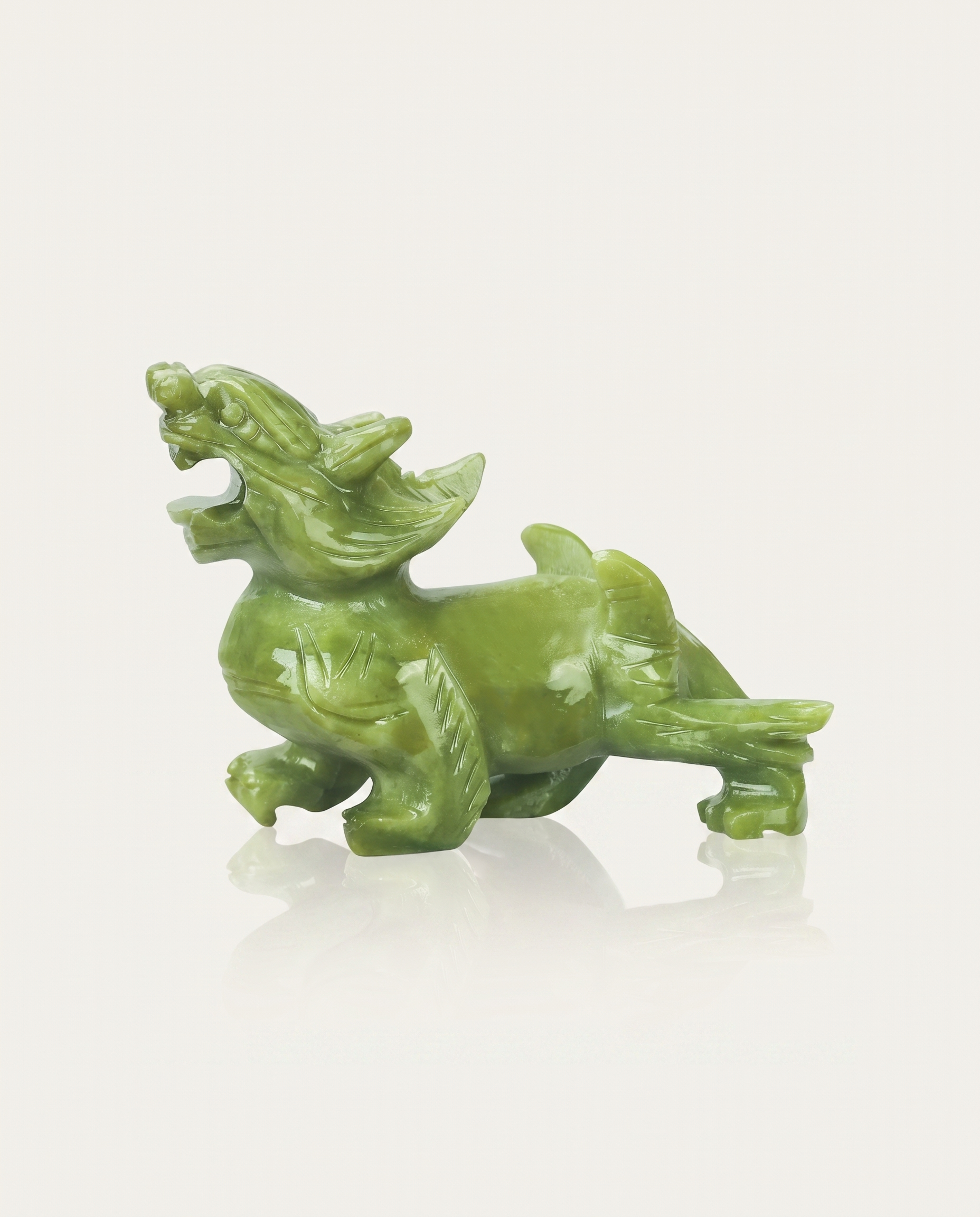 Green Jade Pixiu Pair photo 6