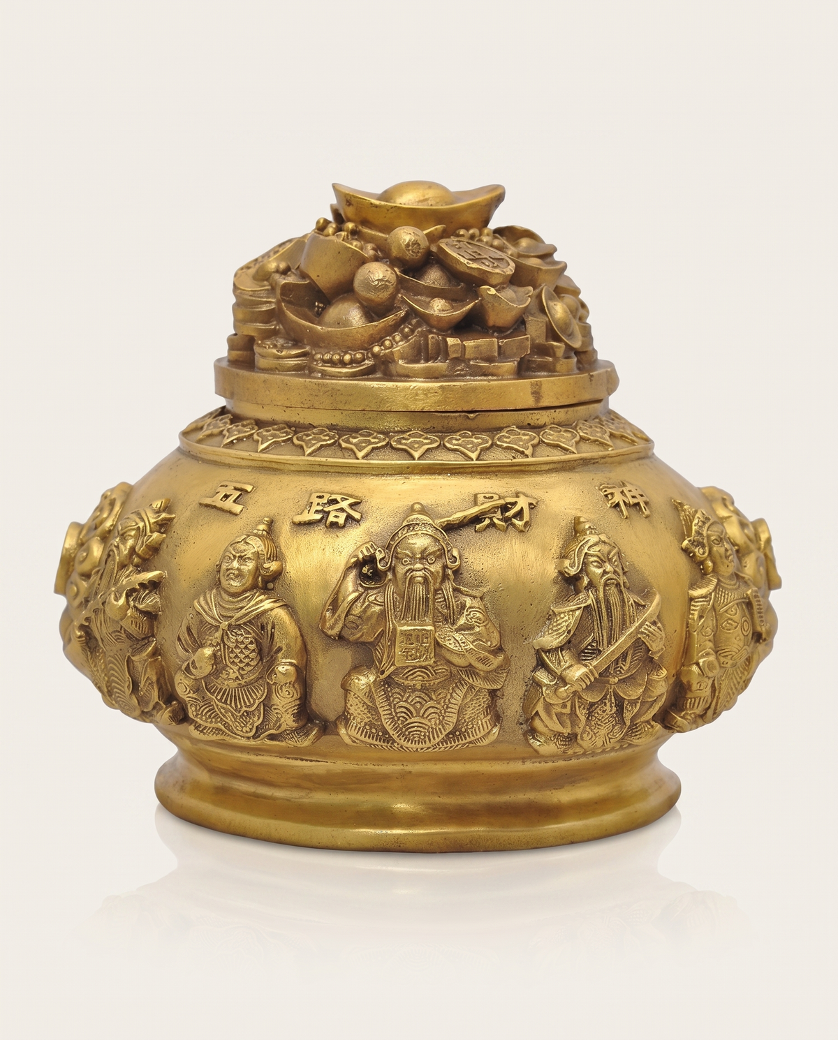 Brass Pixiu Covered In Coins Pair photo 8