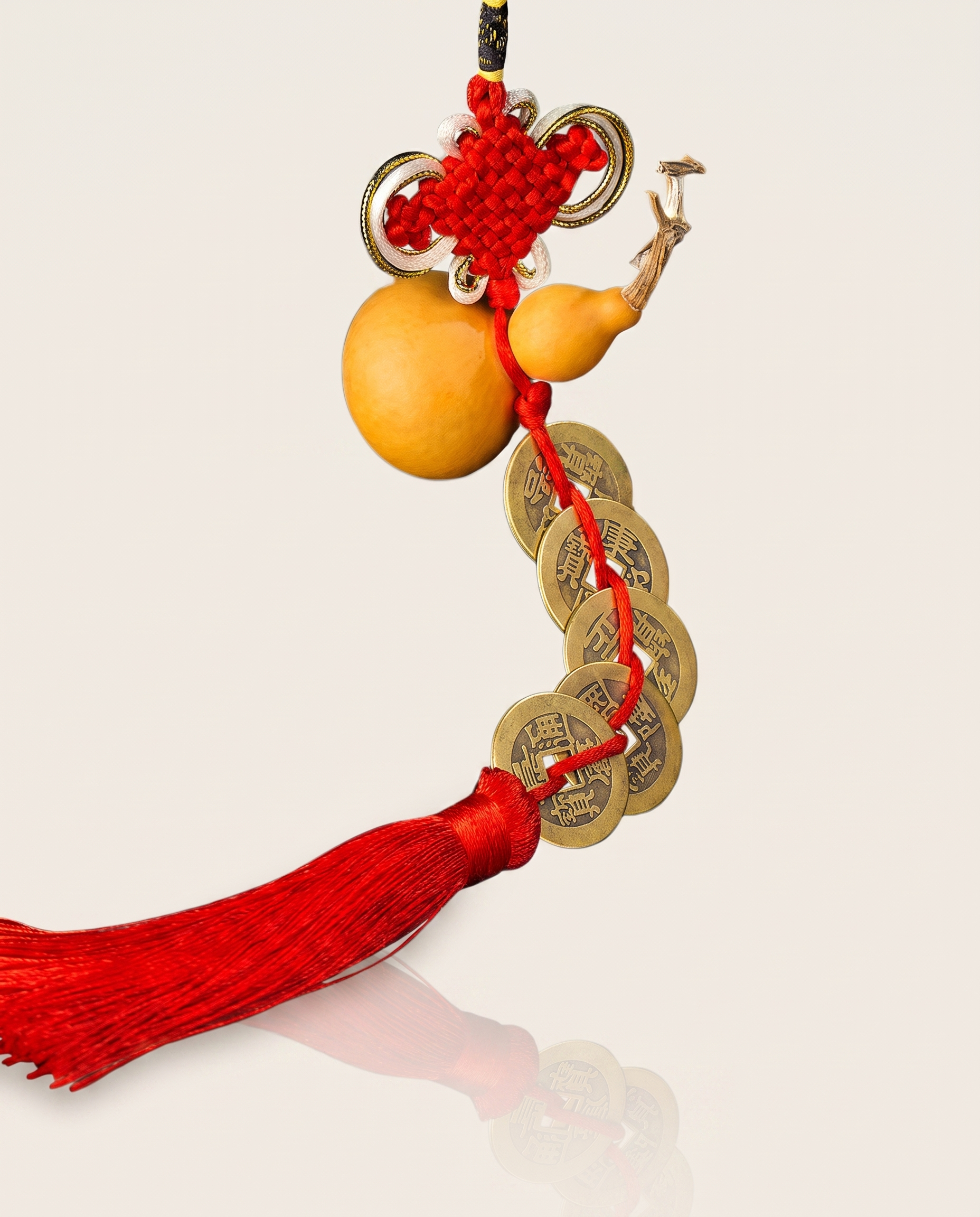 Hulu Charm with Five Emperor Coins