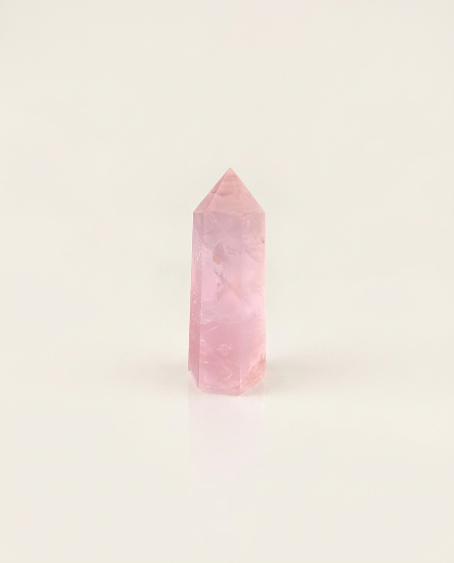 Rose Quartz Prism Point Crystal photo 1