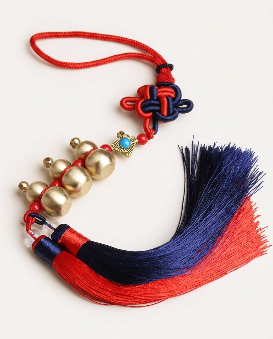 Hulu Health Charm — Triple Red & Blue
