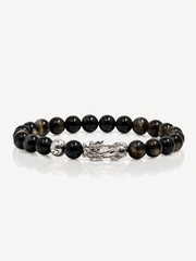 Wealth Charm | Pixiu Dragon Obsidian Bracelet