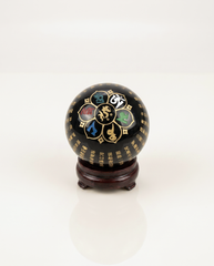 Obsidian Heart Sutra Crystal Ball photo 3