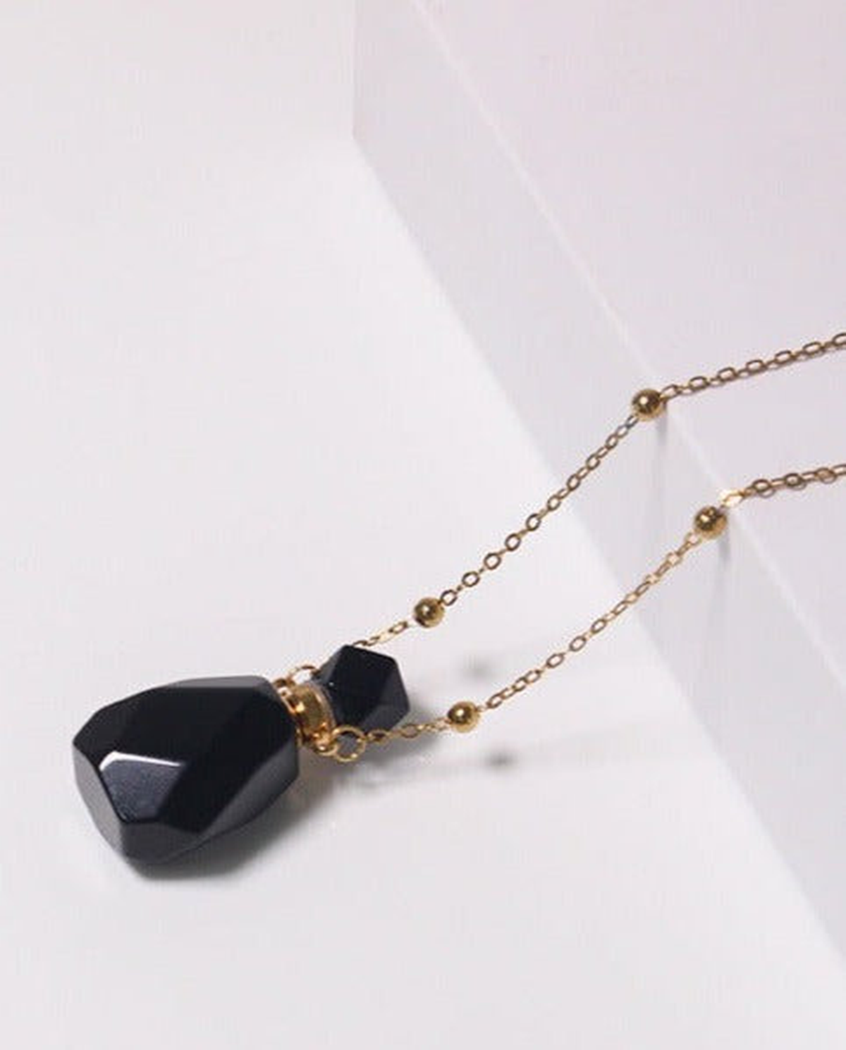Obsidian Potion Bottle Necklace photo 2