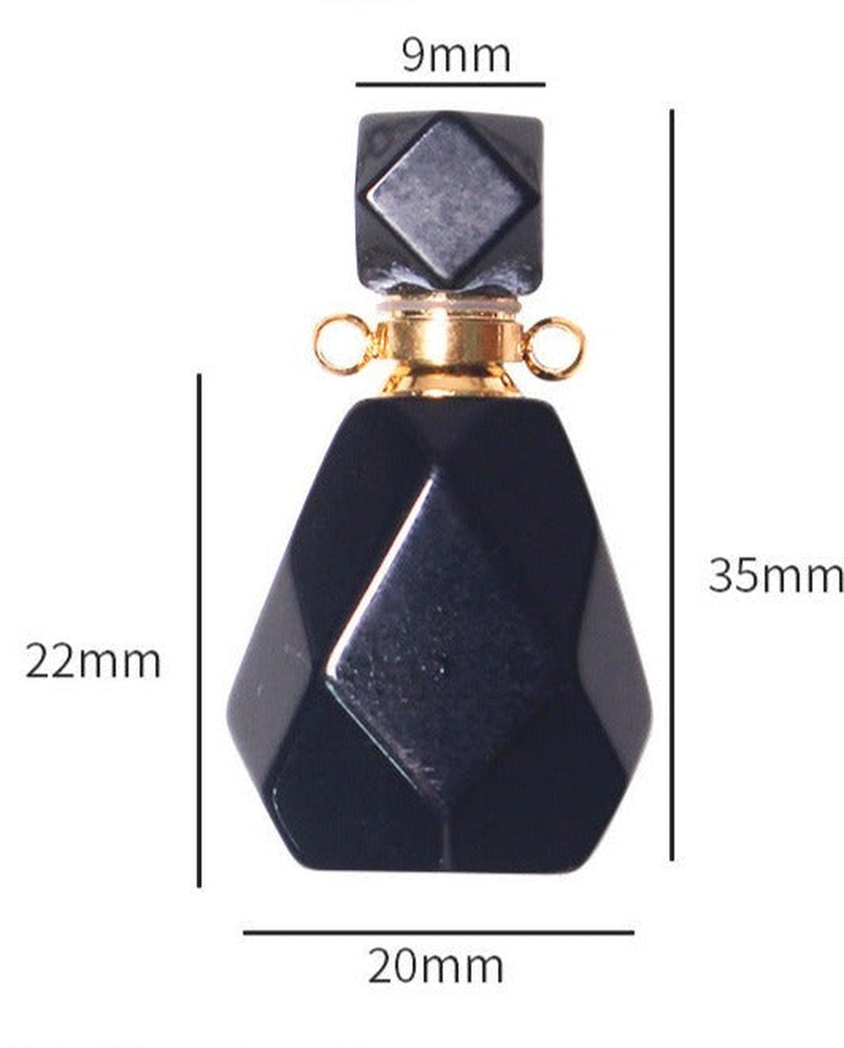 Obsidian Potion Bottle Necklace photo 4