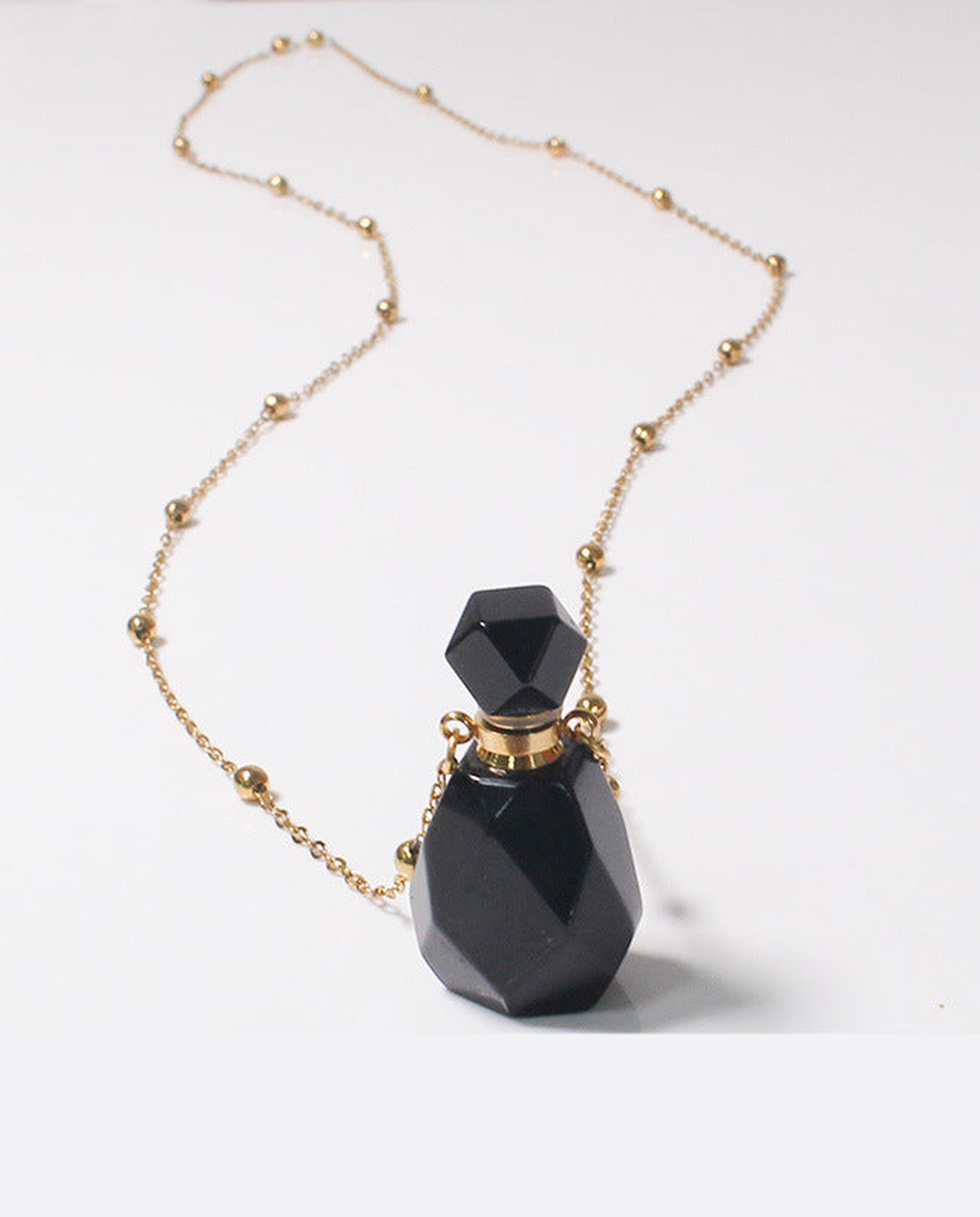 Obsidian Potion Bottle Necklace photo 5