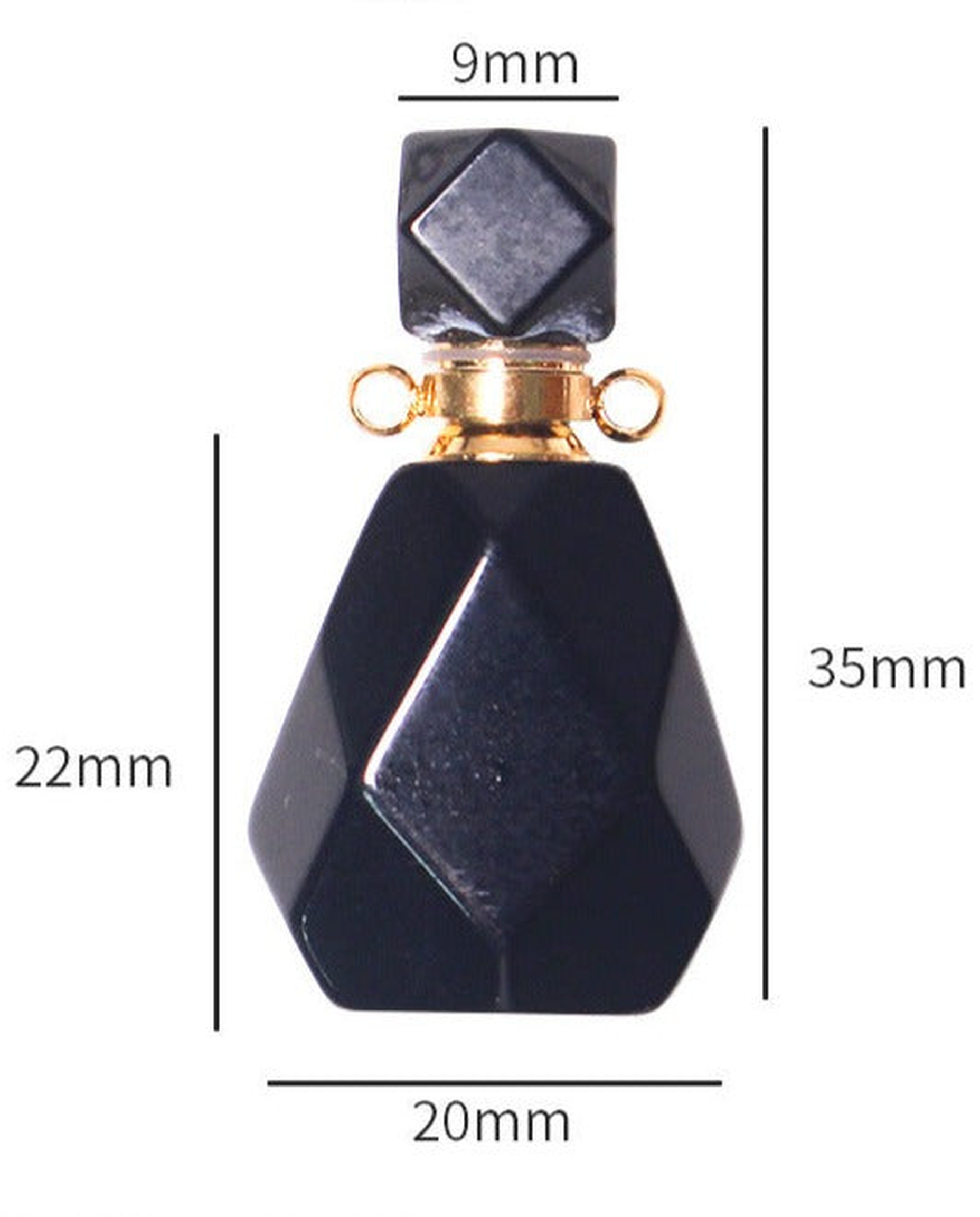 Obsidian Potion Bottle Necklace photo 8