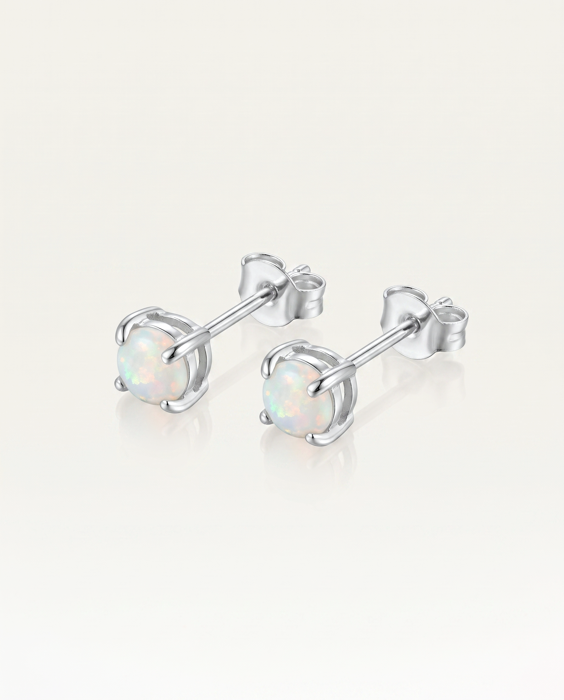 Solid Australian Opal Stud Earrings photo 2