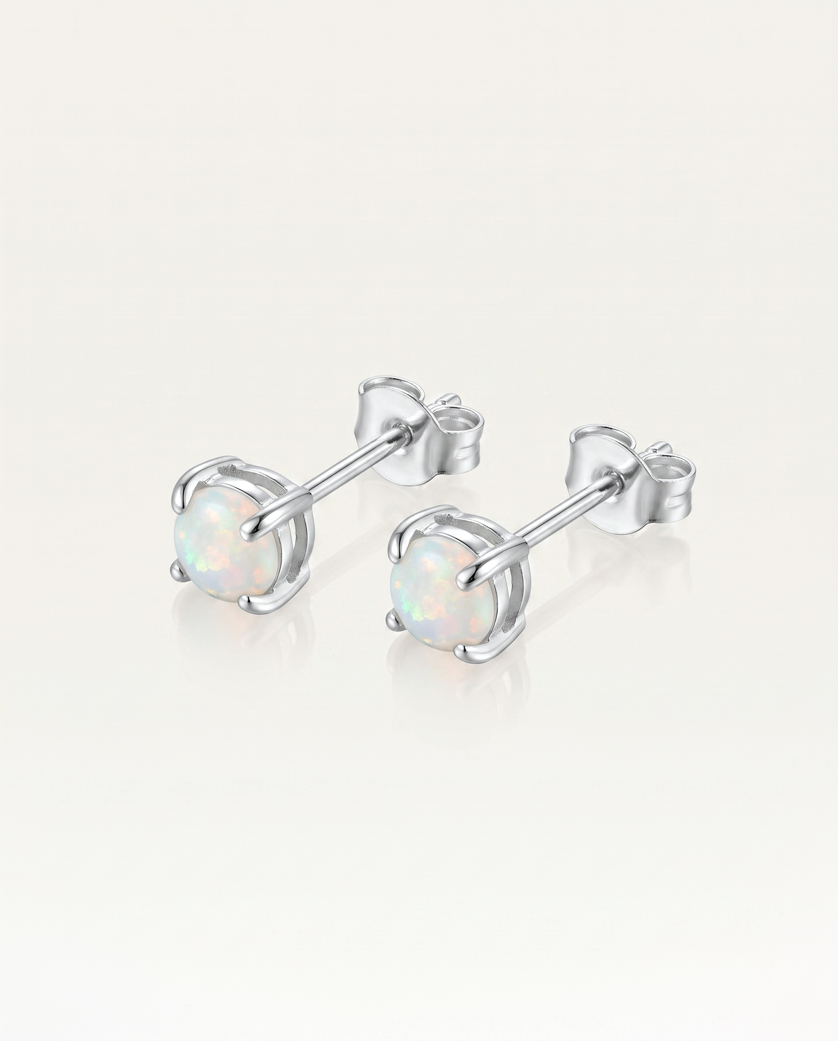 Solid Australian Opal Stud Earrings photo 2