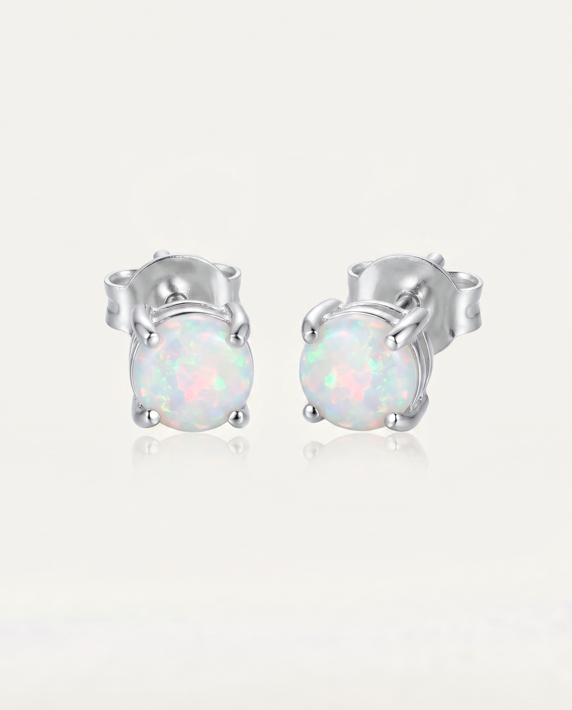 Solid Australian Opal Stud Earrings photo 3