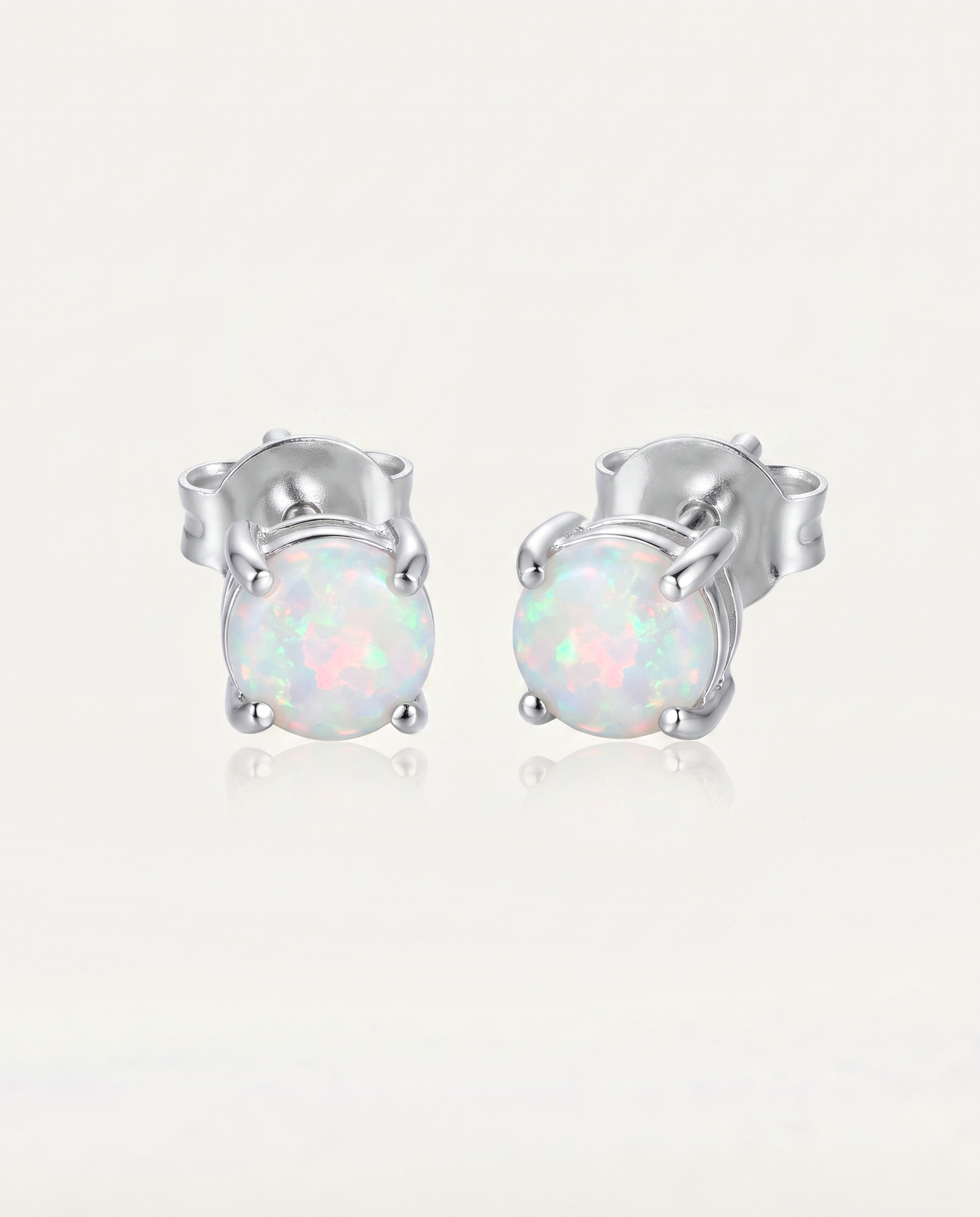 Solid Australian Opal Stud Earrings photo 3