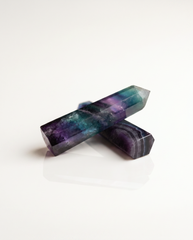 Rainbow Fluorite Prism Point Crystal photo 2