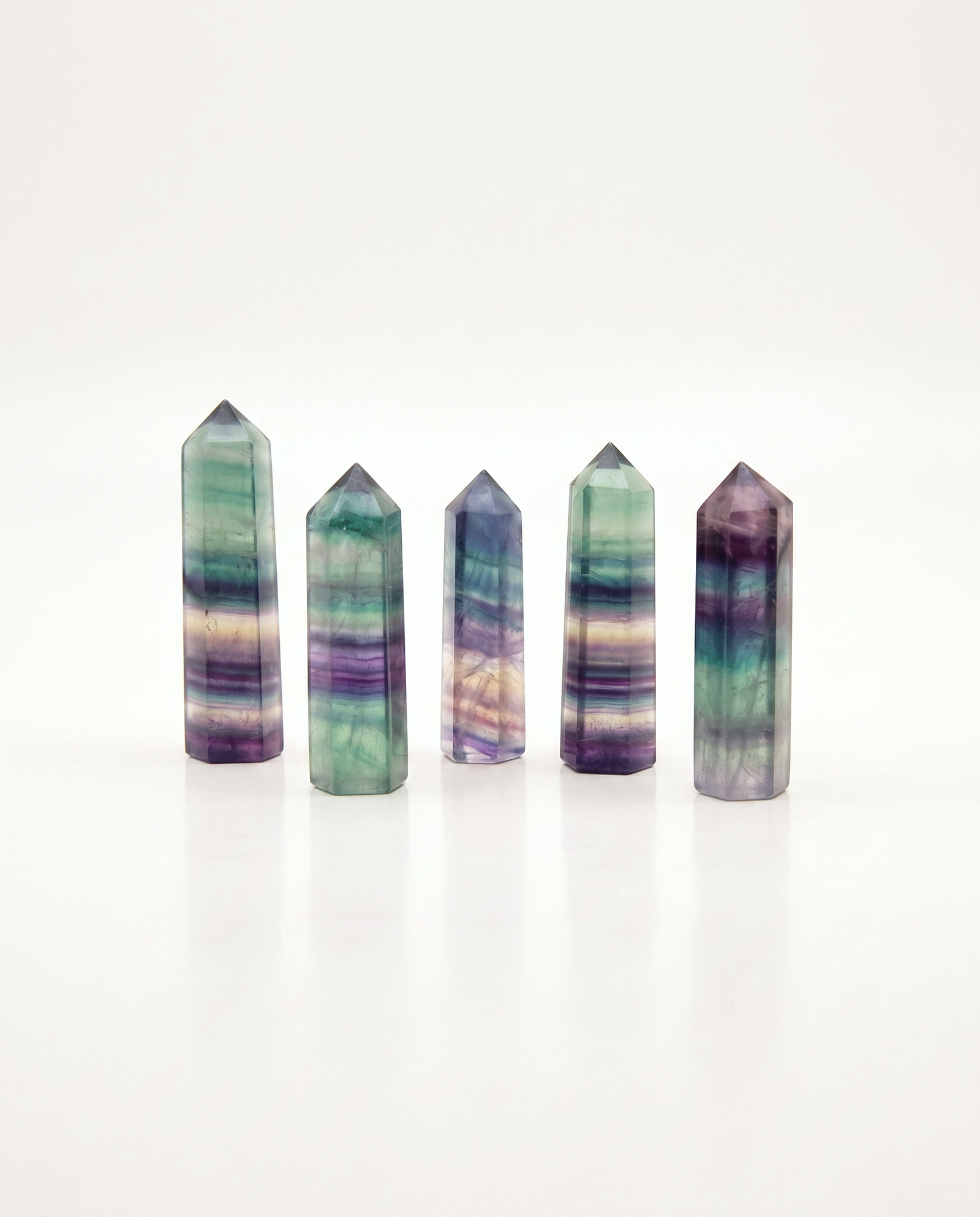 Rainbow Fluorite Prism Point Crystal photo 3