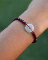 Red Agate & Jade Red String Bracelet photo 3