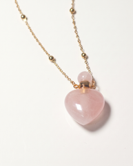 Rose Quartz Potion Bottle Necklace photo 4