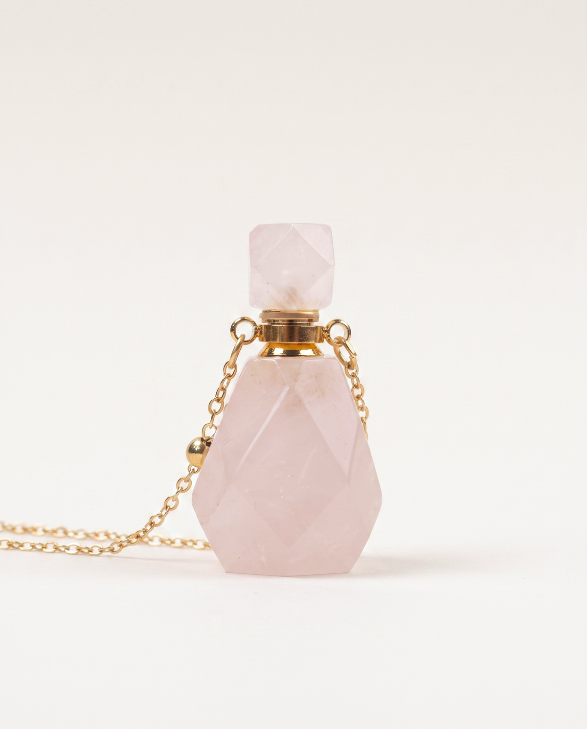 Rose Quartz Potion Bottle Necklace photo 6