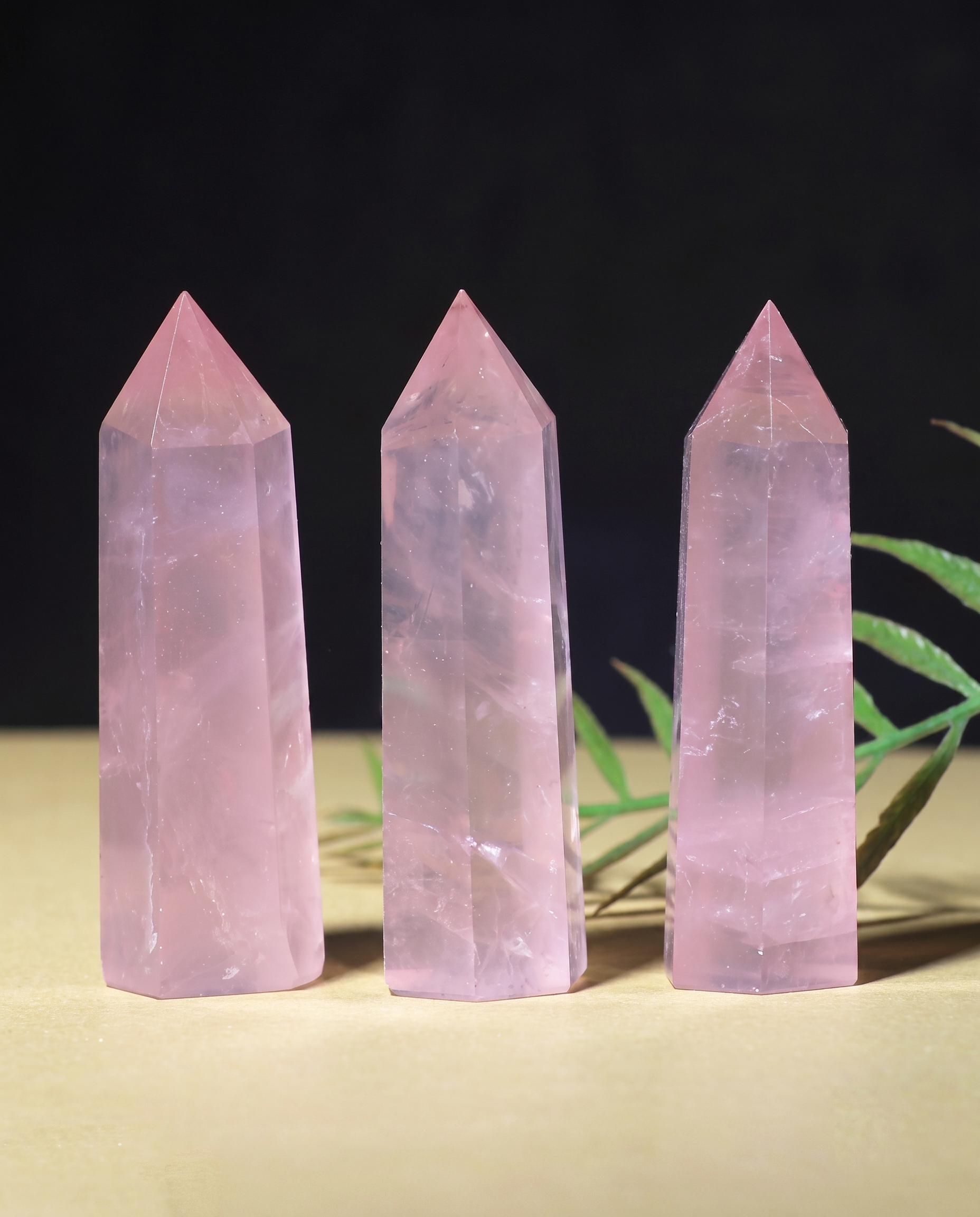 Rose Quartz Prism Point Crystal photo 2