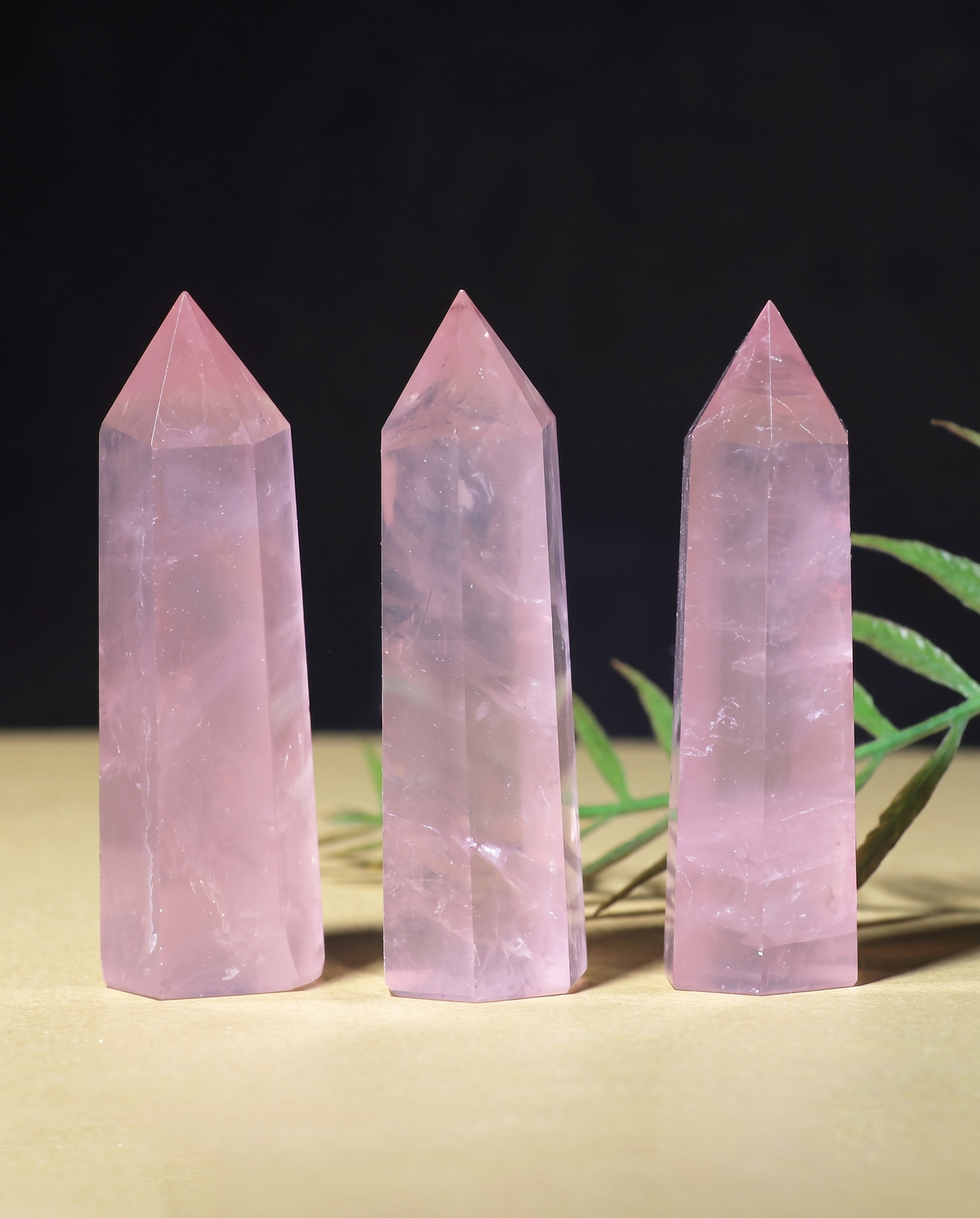 Rose Quartz Prism Point Crystal photo 2