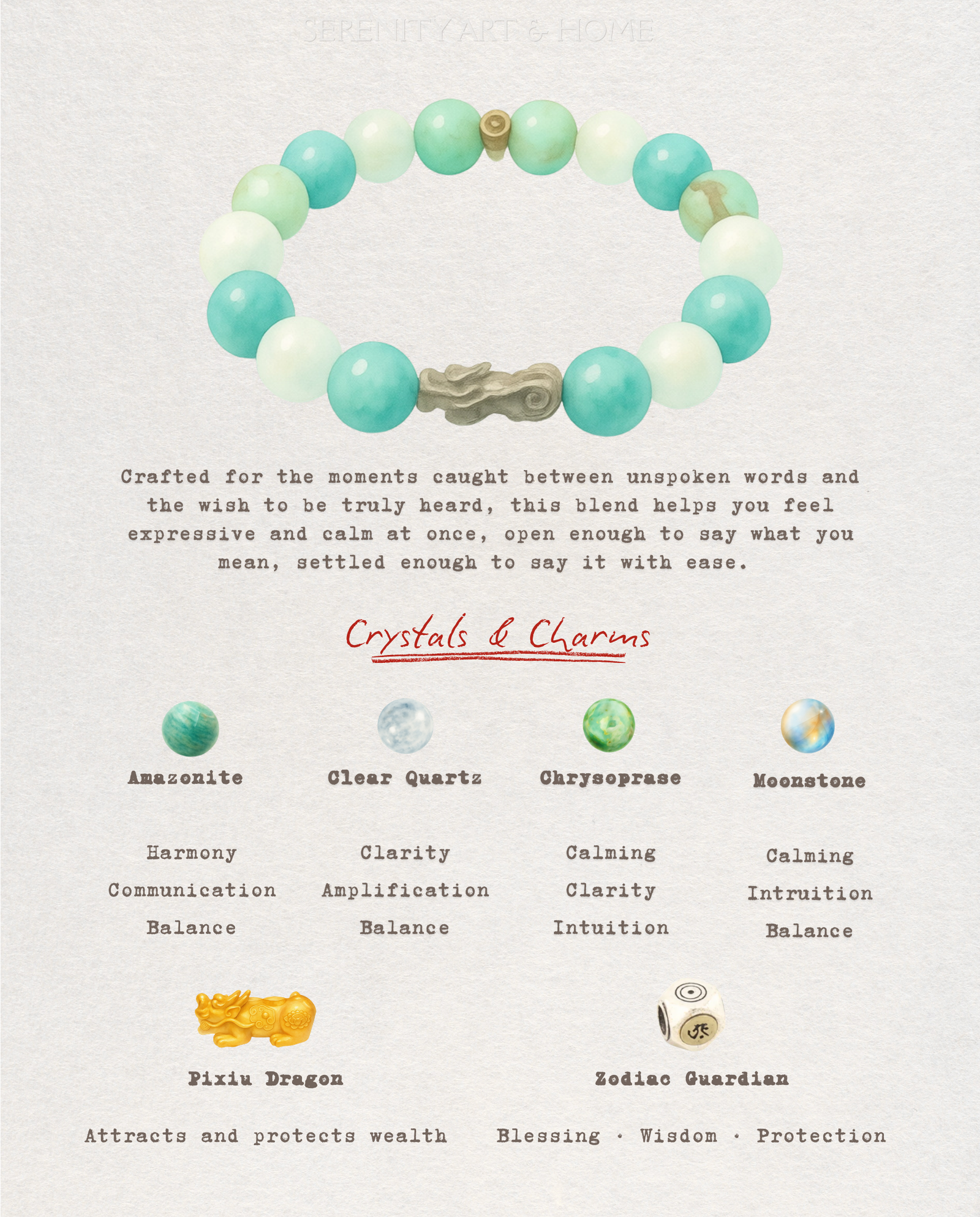 Emerald Spring Pixiu Bracelet, side view