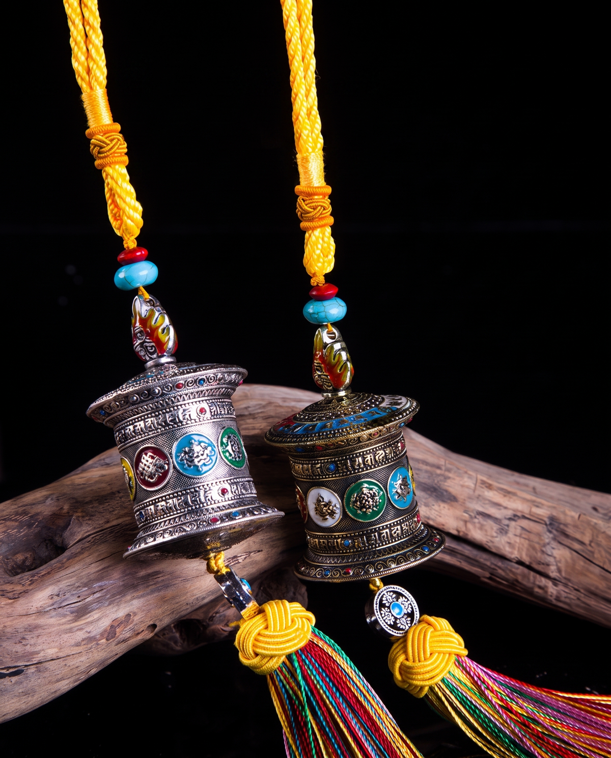 Tibetan Prayer Wheel Charm photo 2