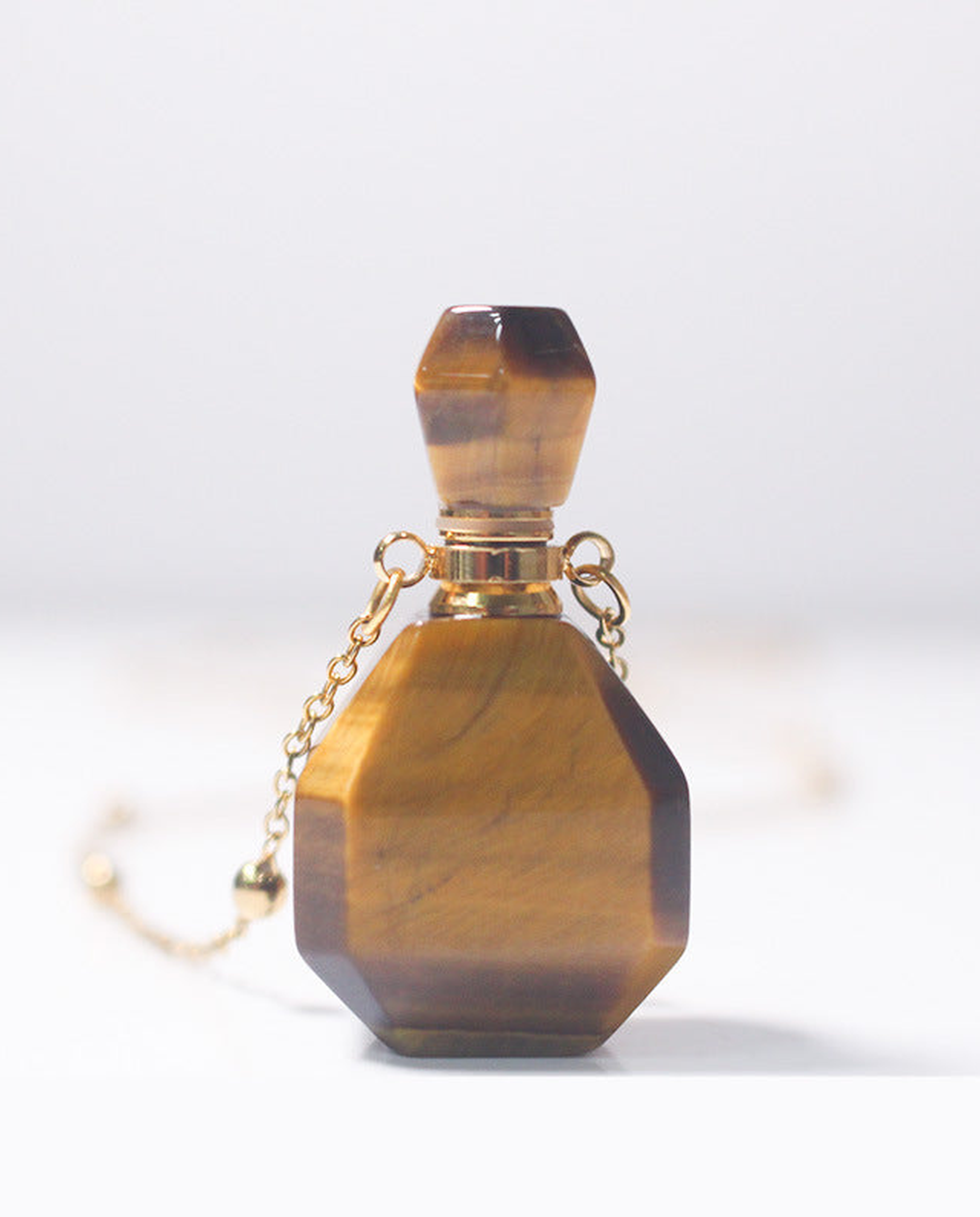 Tiger Eye Potion Bottle Necklace photo 7