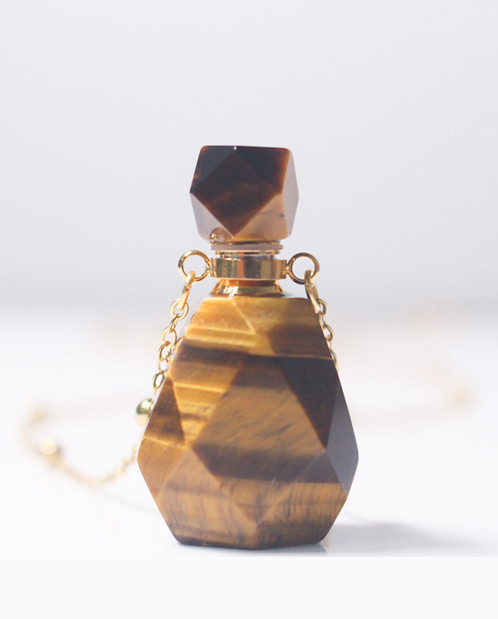 Tiger Eye Potion Bottle Necklace photo 8