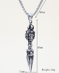 Vajra phurba necklace size guide