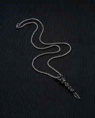 Vajra scepter necklace with ball chain