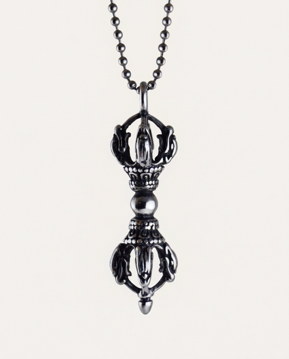 Vajra scepter pendant detail