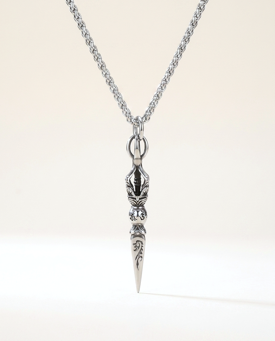 Titanium Protection Necklace — Style A Dagger