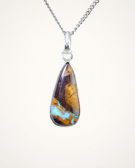Teardrop Australian Opal Necklace