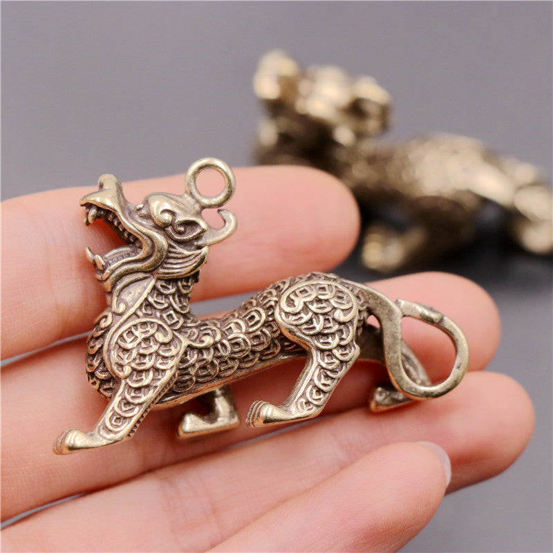 Genuine Brass Lucky Charm Keyring