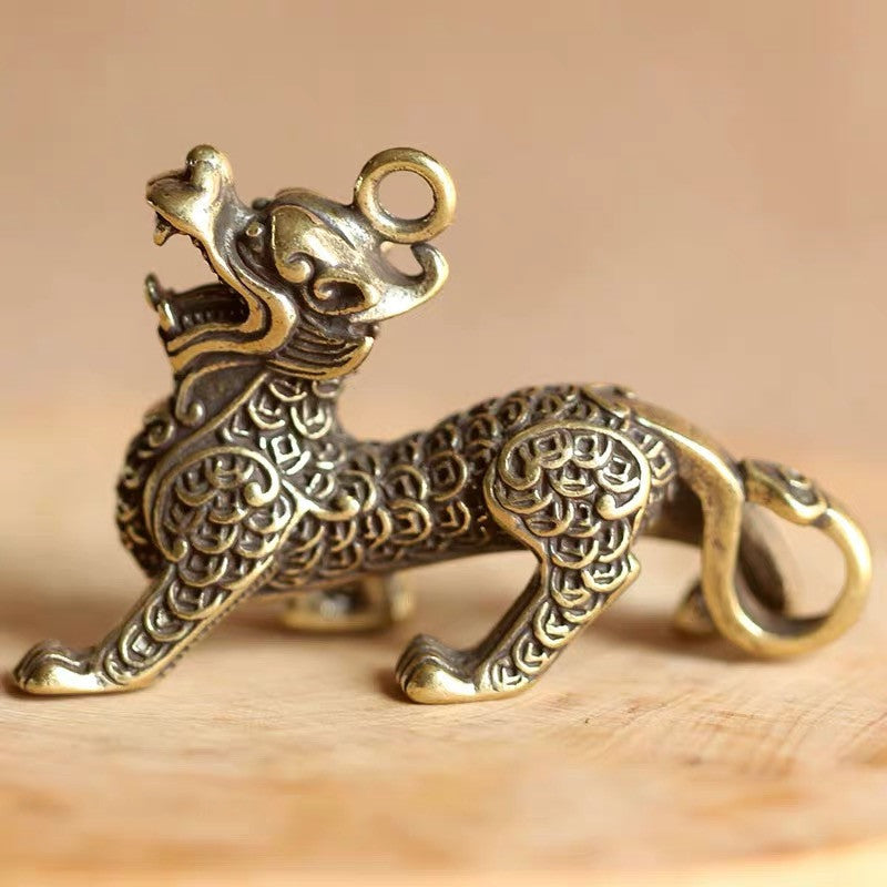 Genuine Brass Lucky Charm Keyring