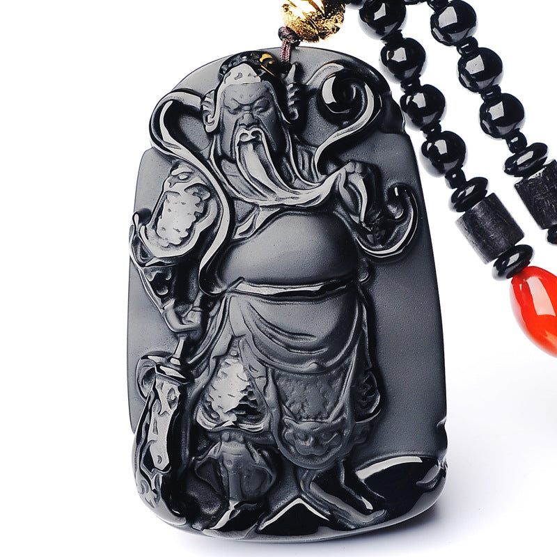 Obsidian Protection Pendant Necklace