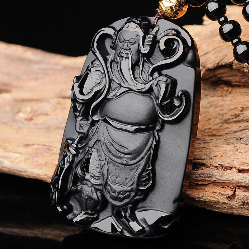 Obsidian Protection Pendant Necklace